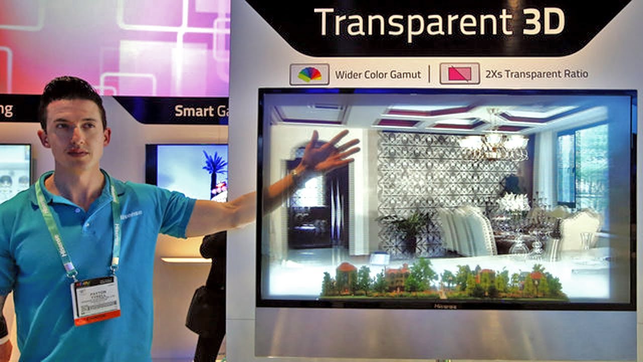 Amazing See-Through LED Display for Transparent 3D (CES 2013)