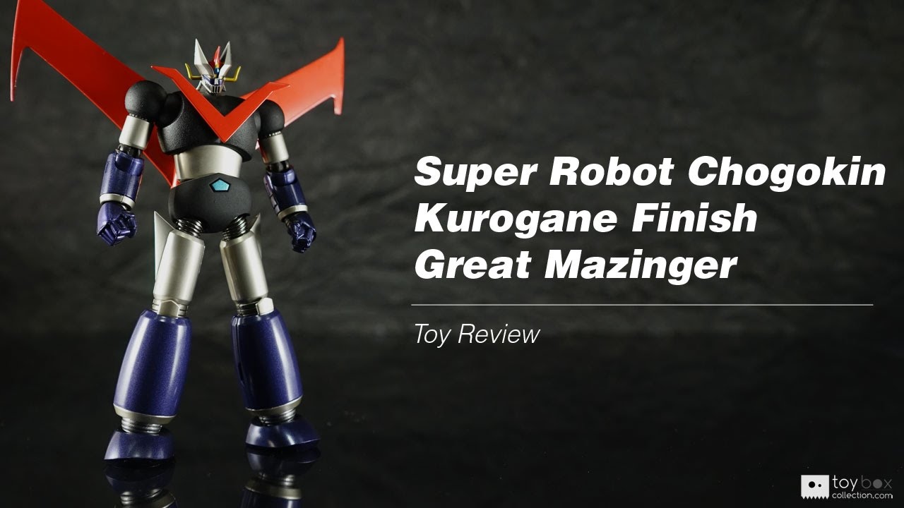 Super Robot Chogokin Great Mazinger Kurogane Finish action figure toy review