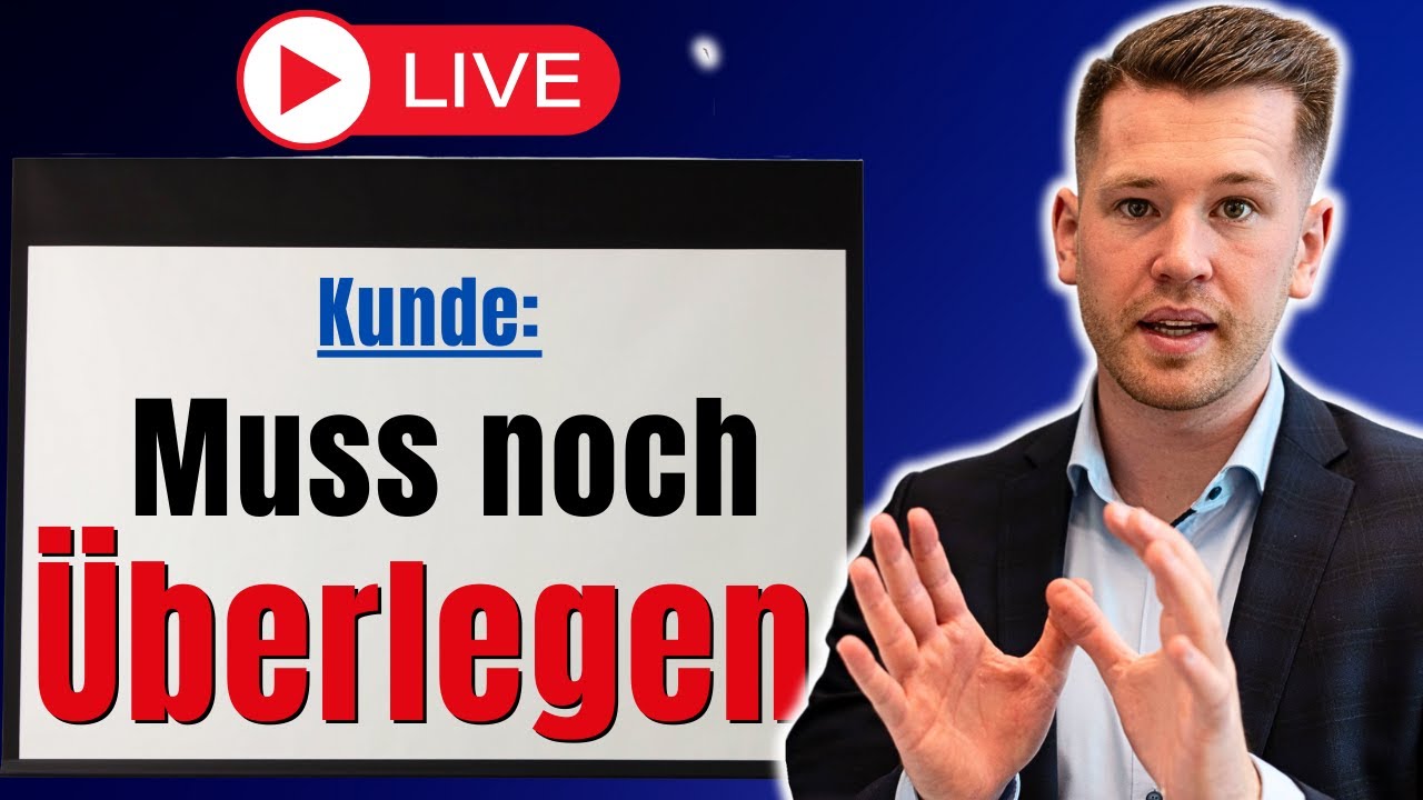 Live-Einwandbehandlung vor Publikum: Kunde zögert