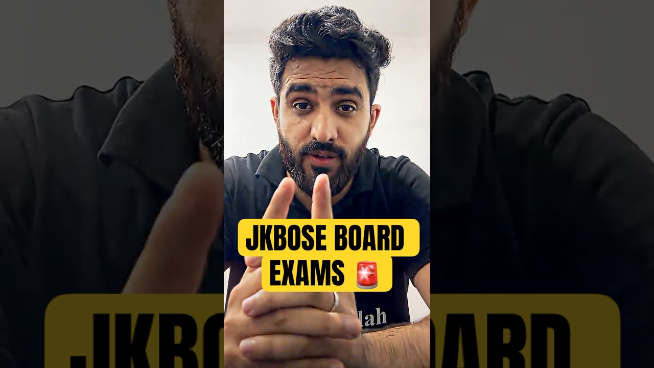 Jkbose Class 10th, 11th, 12th Students - Exams Are Coming! 🚨 #jkbose #jkboseresult #shorts