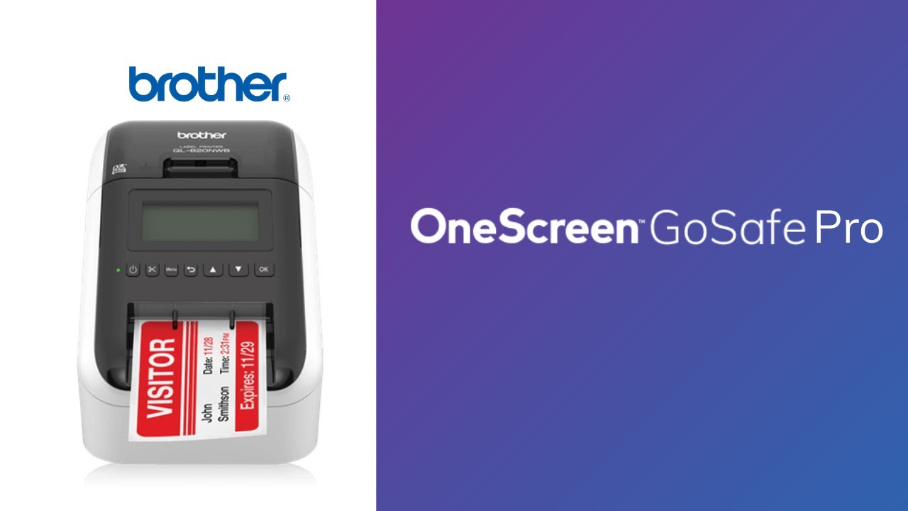 Demo of GoSafe Pro Badge Printer from Brother