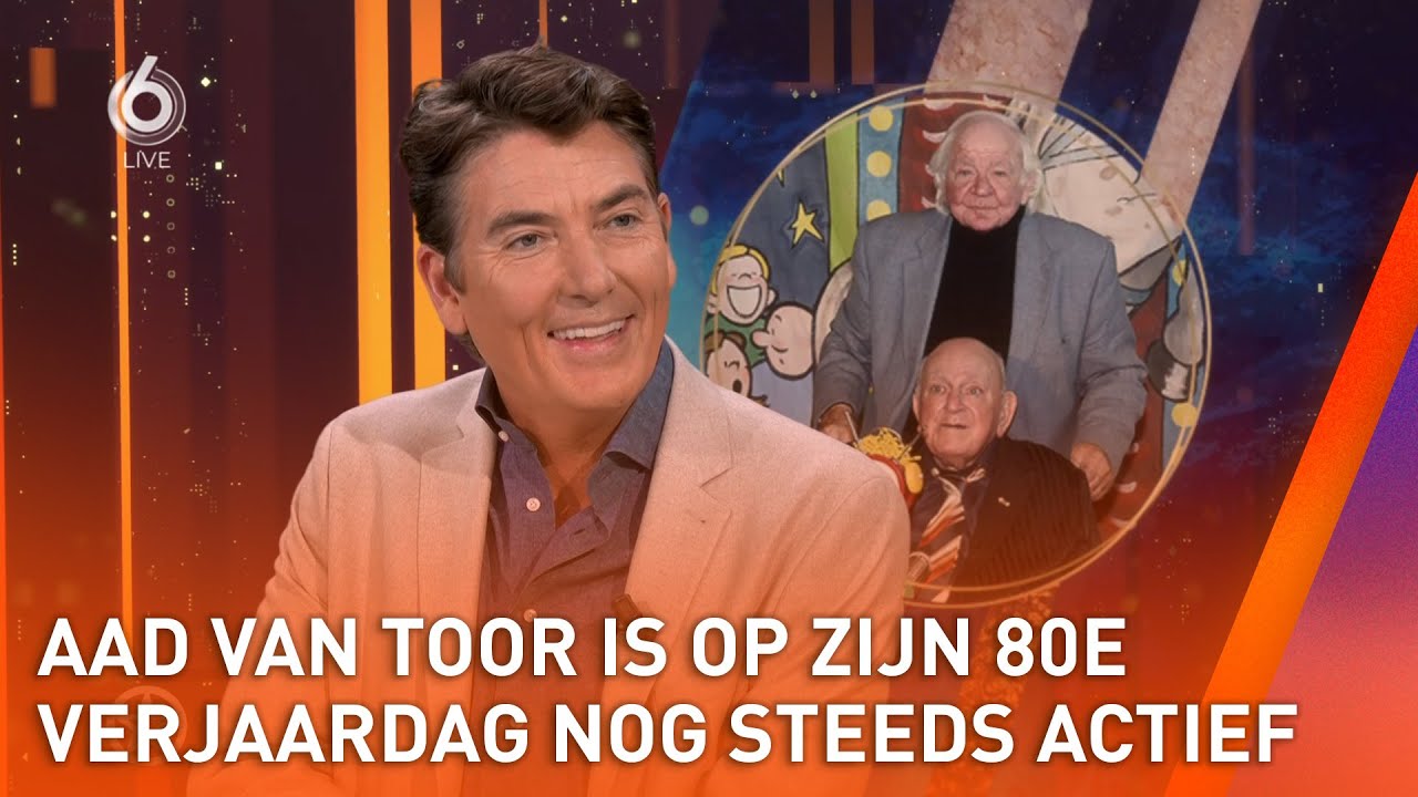 Aad van Toor, ook wel bekend als acteur in de serie 'Bassie en Adriaan' is 80 geworden | SHOWNIEUWS