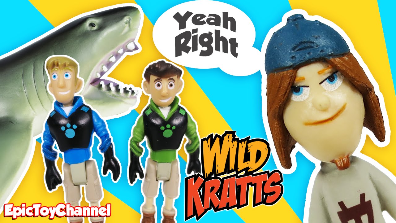WILD KRATTS Toys Tortuga Playset & Wild Kratts + Great White Sharks Toy Video by Epic Toy Channel