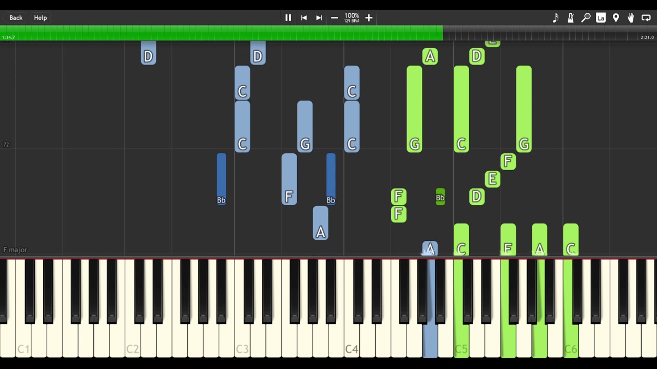 k-on-my-love-is-a-stapler - [Synthesia] Piano cover