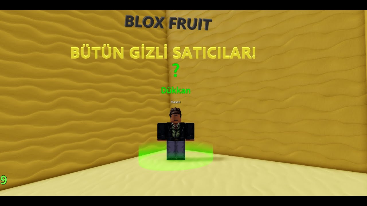 Roblox Blox Fruit de 1. Denizdeki Bütün gizli satıcılar