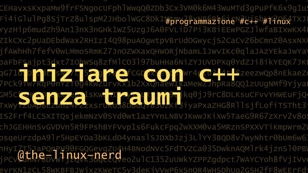 C++: iniziare con C++ senza traumi