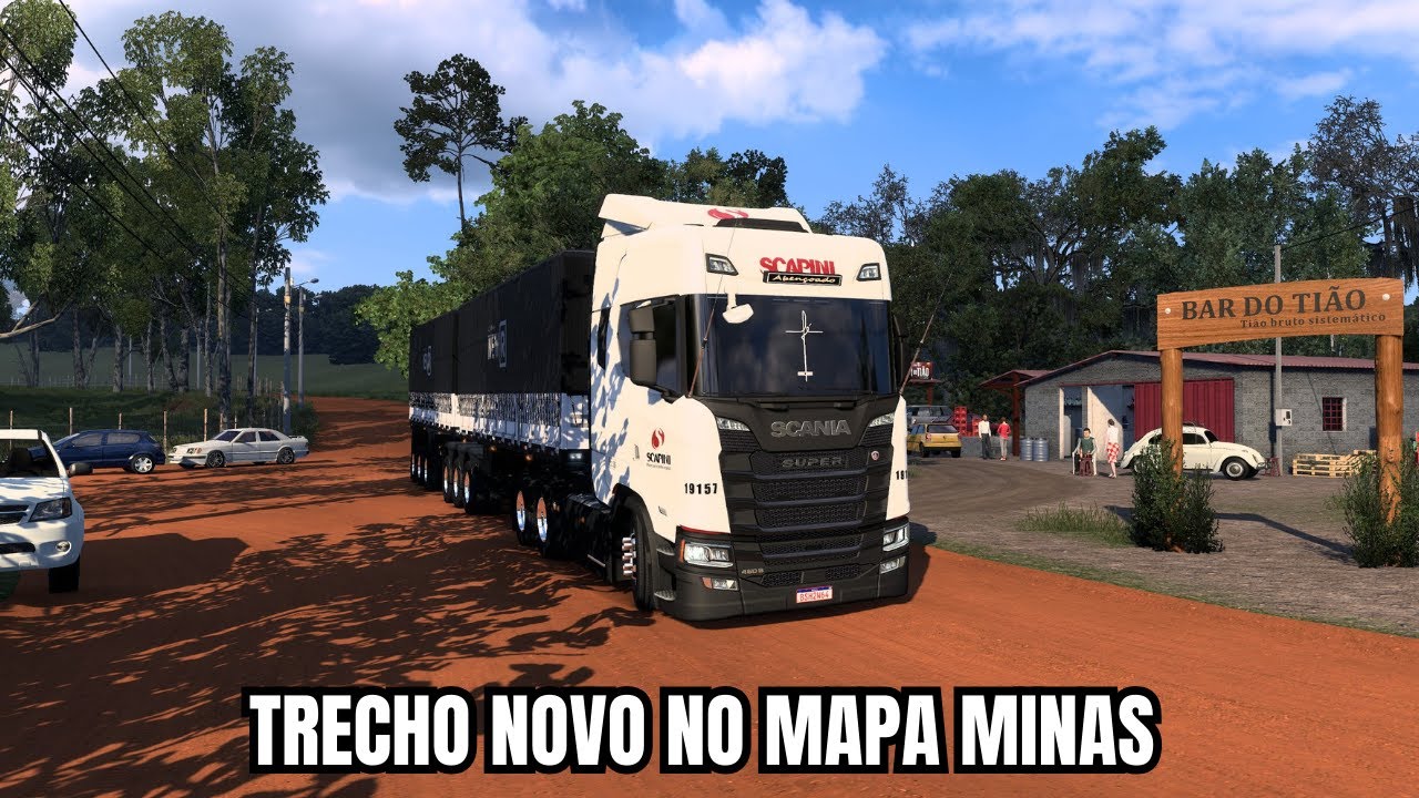 Euro Truck Simulator 2 Gameplay Mapa Minas Gerais atualizado