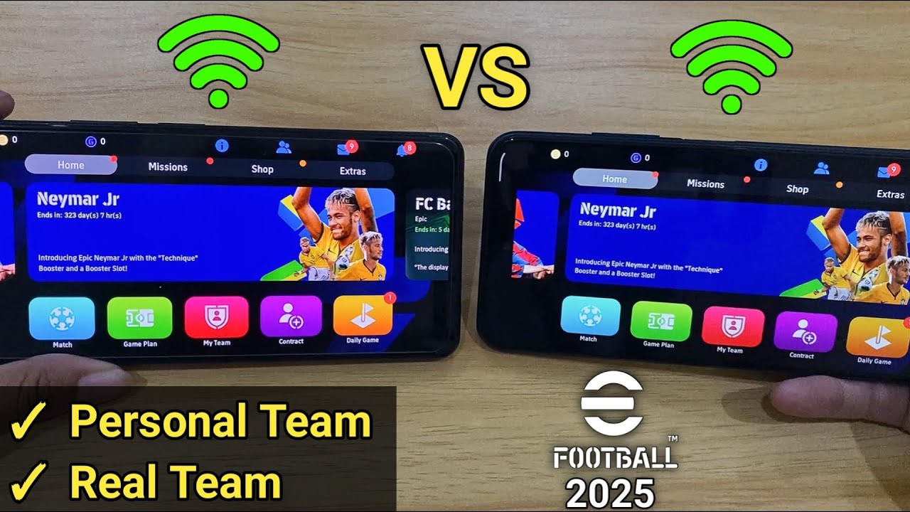 Как играть в EFOOTBALL 2025 Mobile с друзьями, пока игра не заработает на 100%