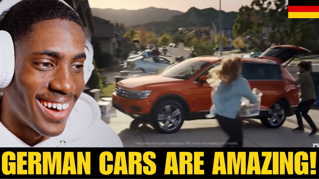 American Reacts to Funny German Commercials || Volkswagen