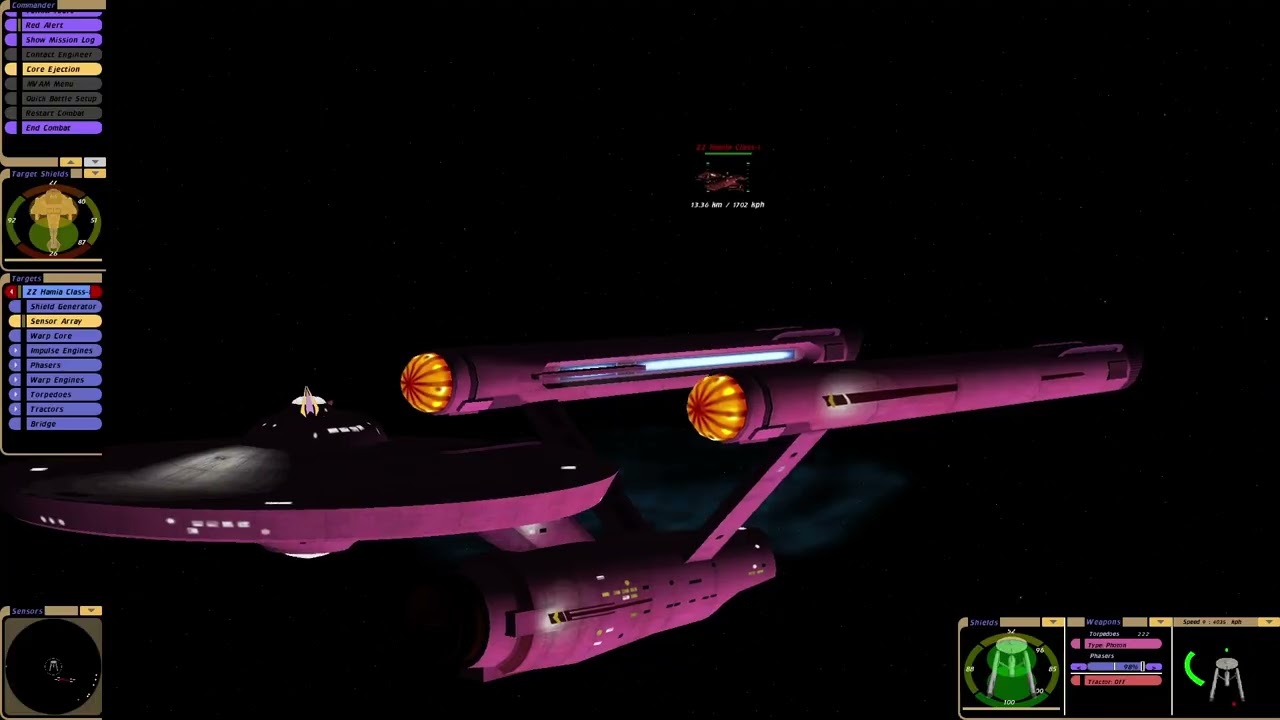 Federation Constitution vs ZZ Hamia Class |KM| Star Trek Bridge Commander