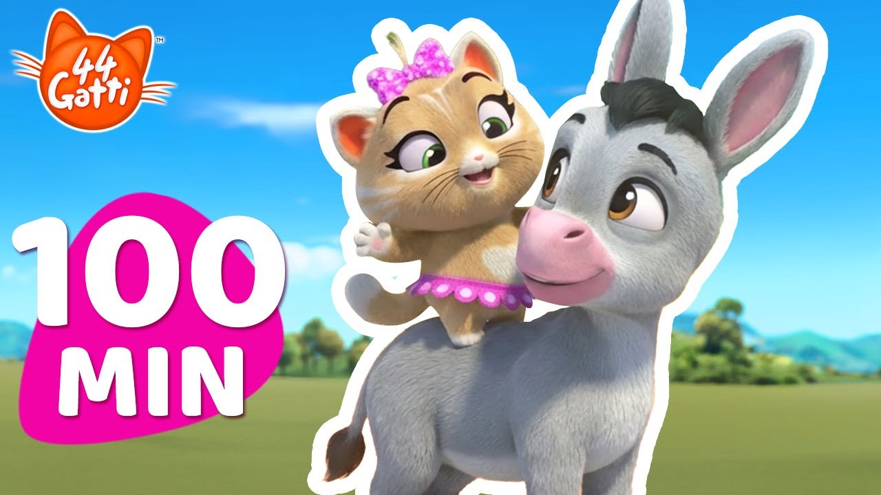 44 Gatti 4K | Un mondo di amici! ❤️ +100 Minuti di Episodi Interi 🐾
