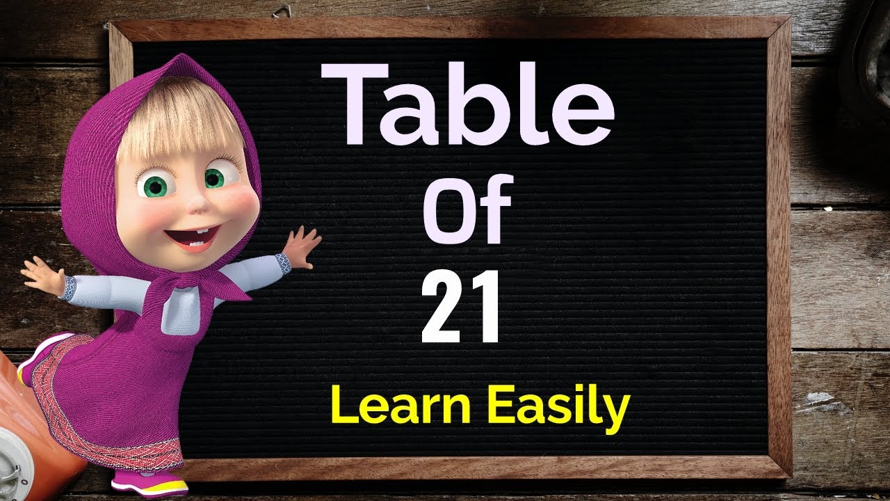 Table of 21 | Learn Multiplication Table of 21| 21 ka Table |  21 ka pahada | Maths Table