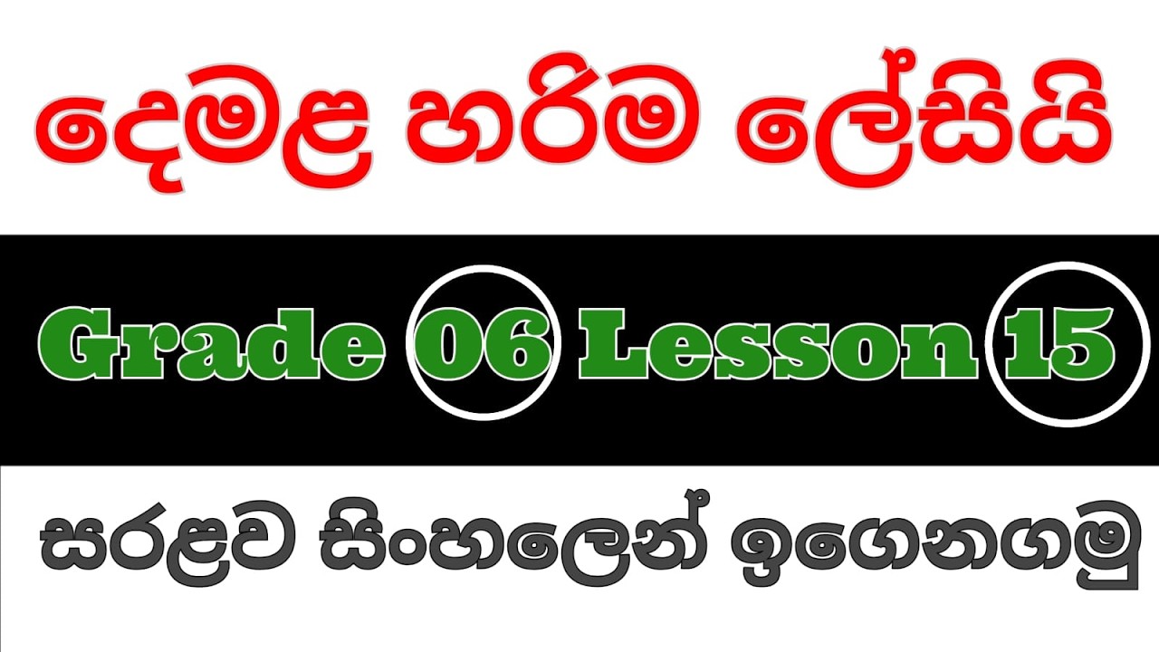 6 grade tamil 15 padama| Grade 06 tamil Lesson 15| My  tamil class in sinhala | දෙමළ හරිම ලේසියි.