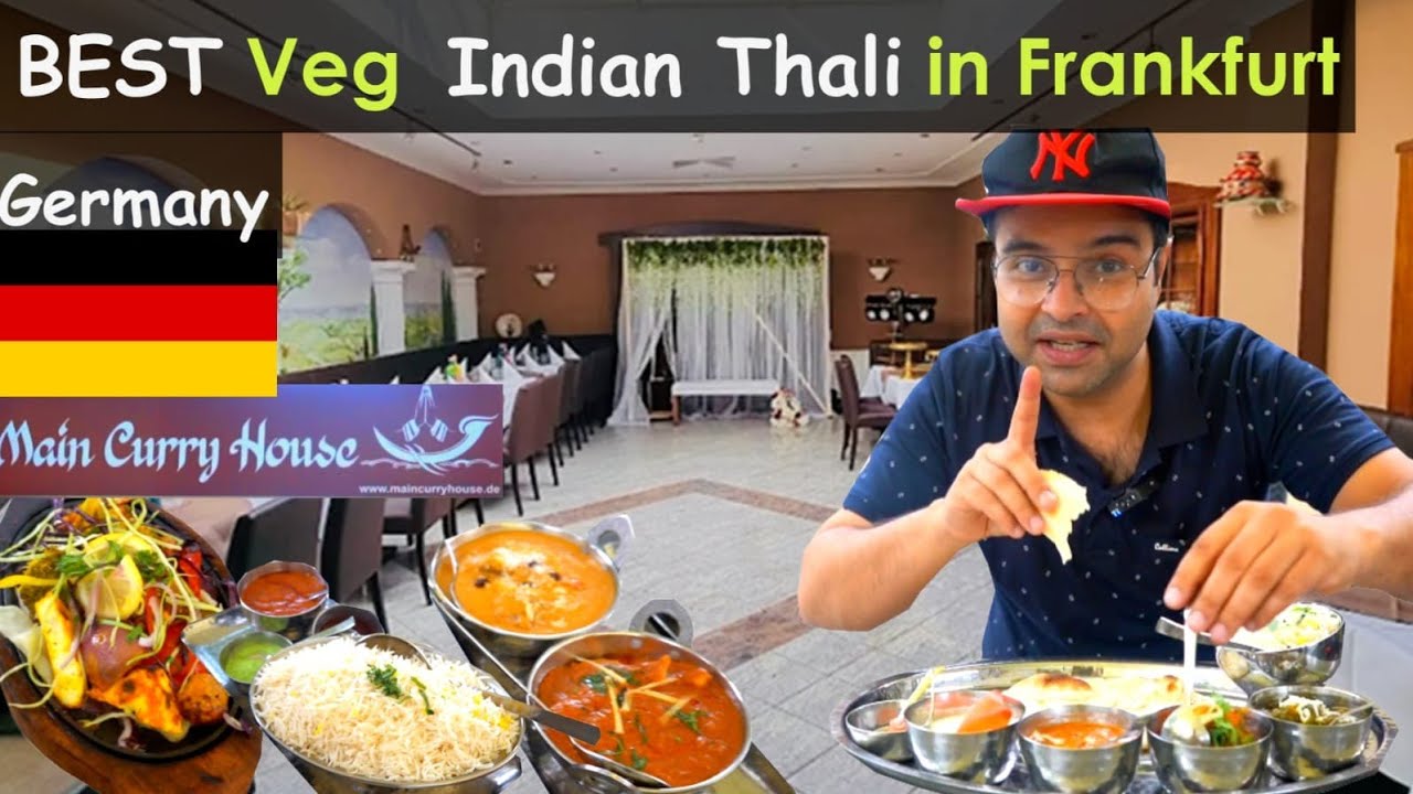 Indian Vegetarian Food in Germany | Veg Thali at Frankfurt | Indian street Food