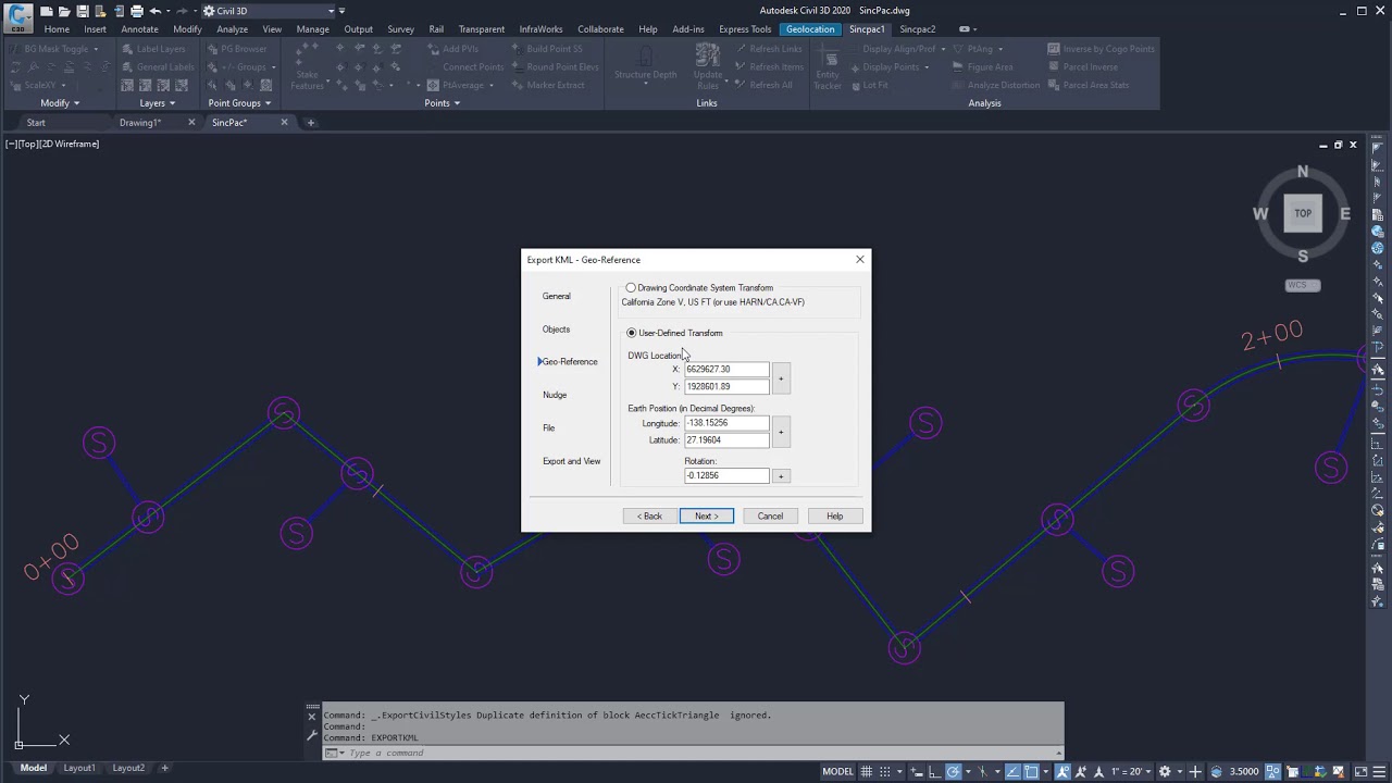 SincPac: ExportKML