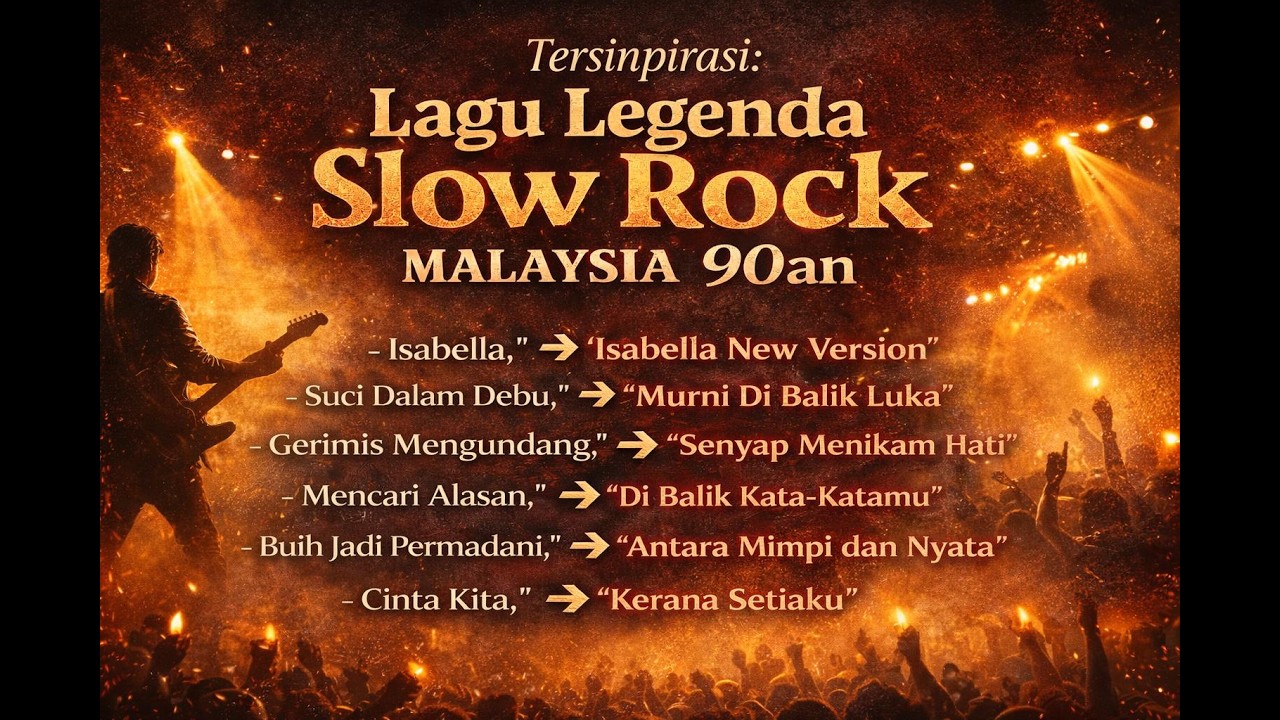 Slow Rock Malaysia 90an | Lagu Legenda, Versi Baru yang Menyentuh