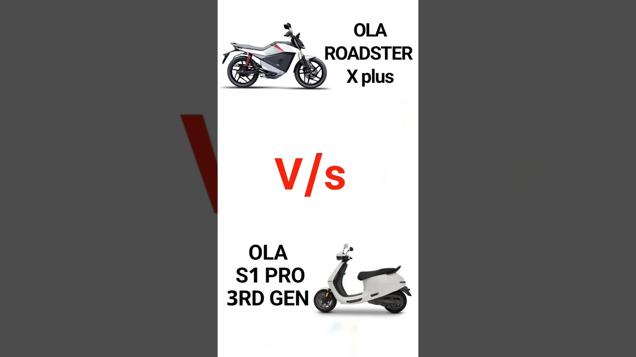 OLA ROADSTER X PLUS VS OLA S1 PRO 3RD GEN #ola #olaelectric #olas1pro #olaroadster #comparison