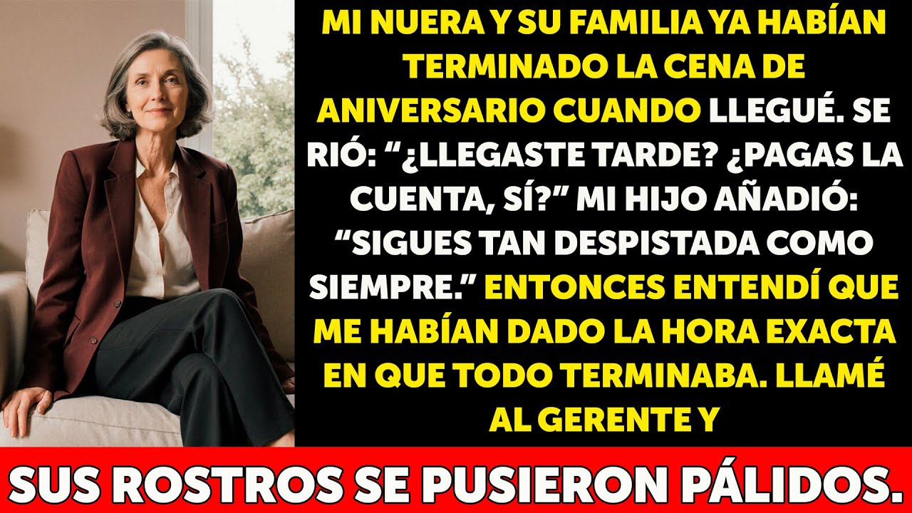 Mi nuera me citó a una hora tramposa para humillarme… pero mi reacción la dejó helada