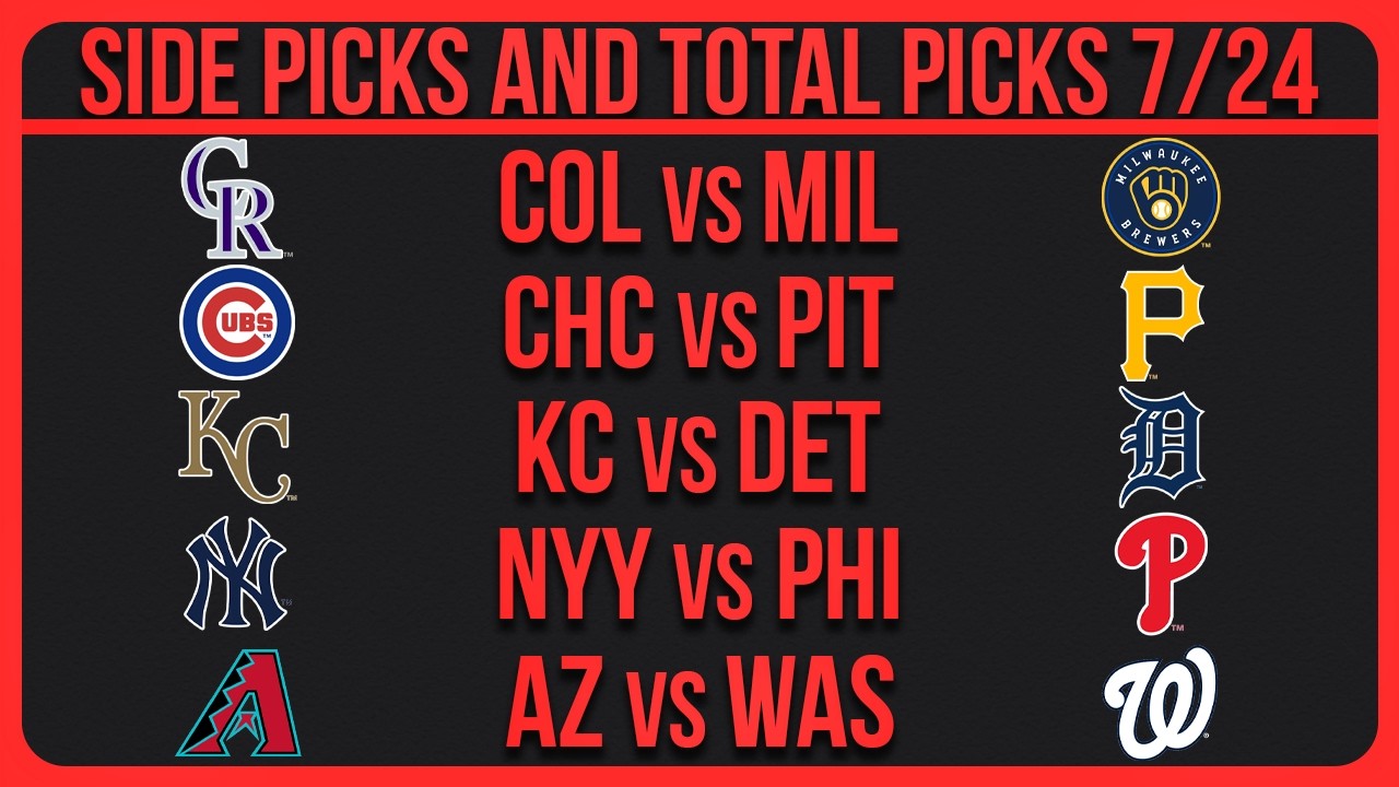 MLB Picks Today Friday 7/24/26 MLB Picks & Predictions Today (1/3)