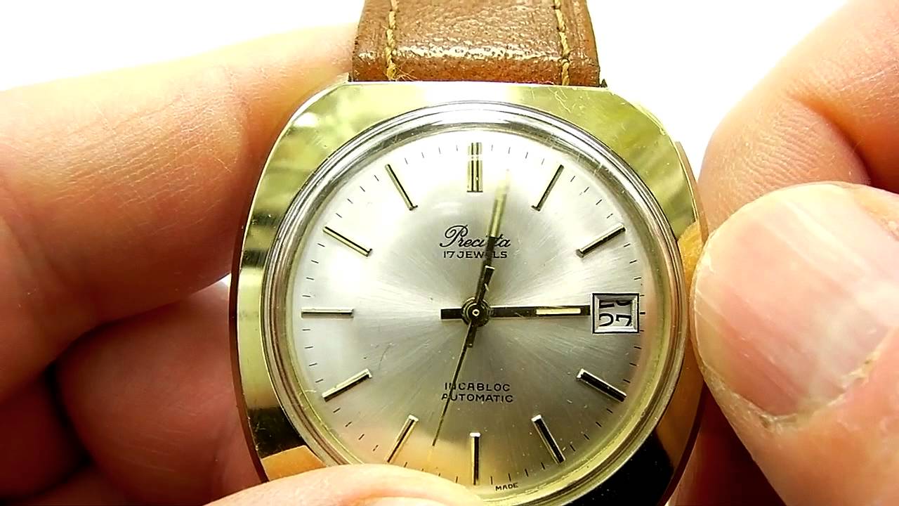 Vintage Late 1960s Precista Automatic Wrist Watch - Working