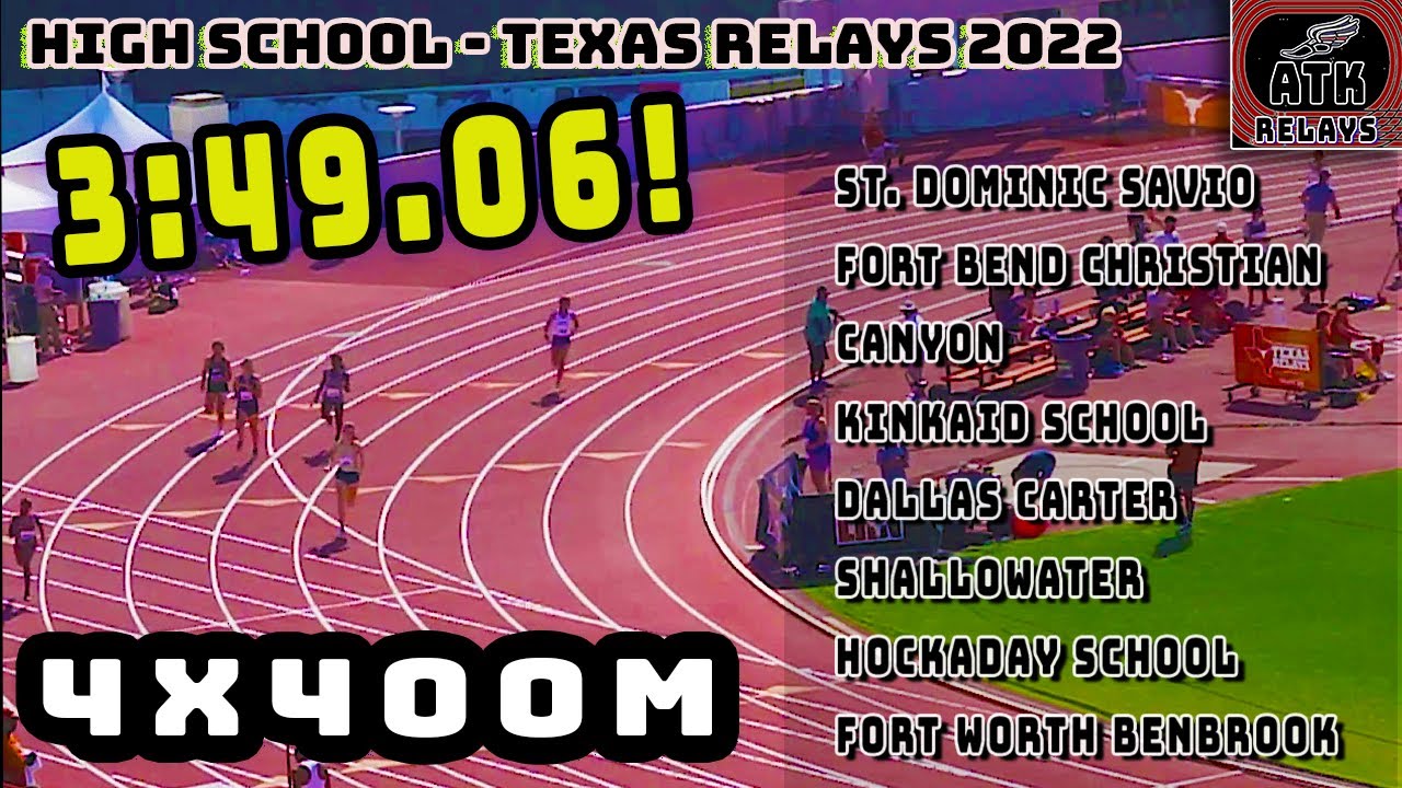 Dominic Savio, Fort Bend C, Canyon 4x400M - Division 1 [Texas Relays-4x400M-High School D1]