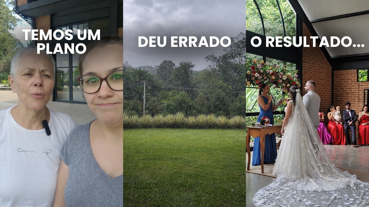 Casamento ao ar livre com previsão de chuva: o que fazer? | Mini wedding