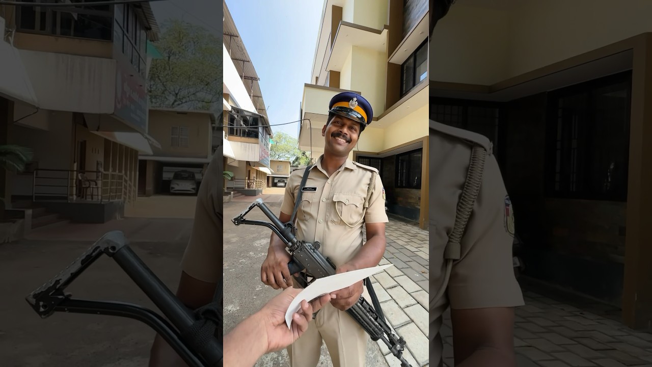 The smile behind the responsibilities.🥹#shorts #happiness #reaction #police #liveart