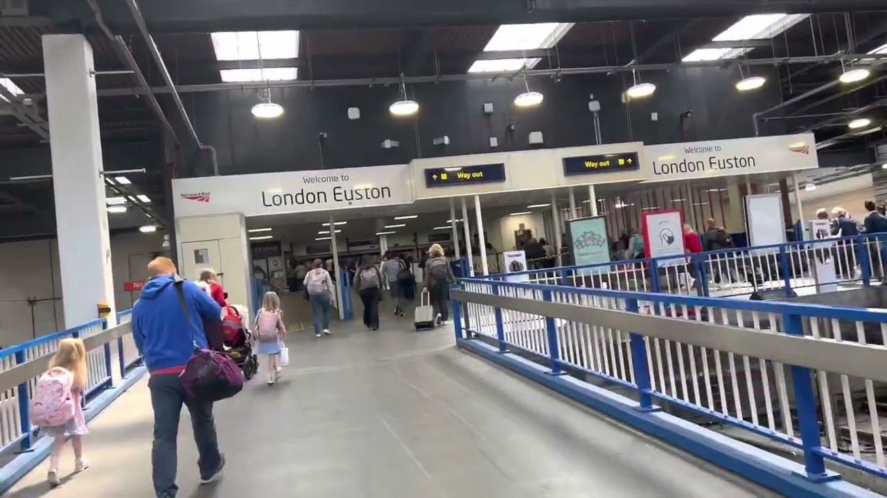 Ugliest Train Station in London Euston walk to Euston Square Tube June 2022