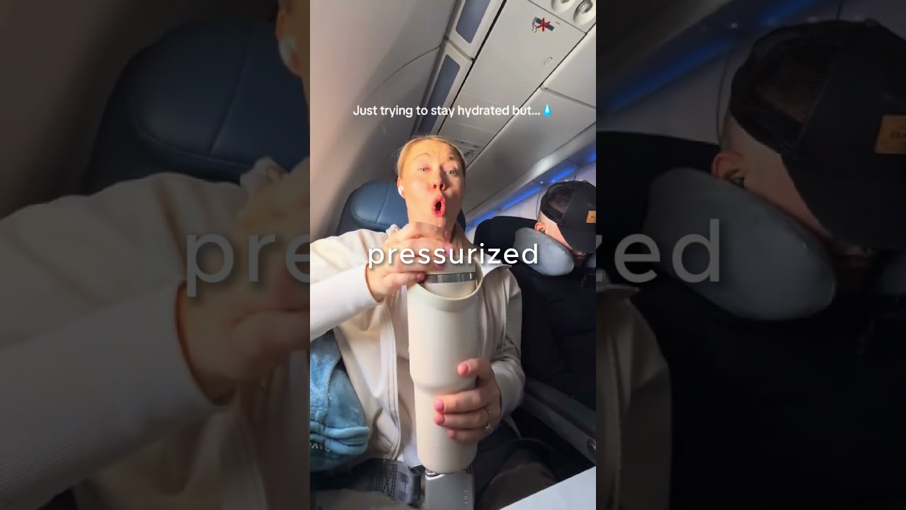 Never do this on a plane😳