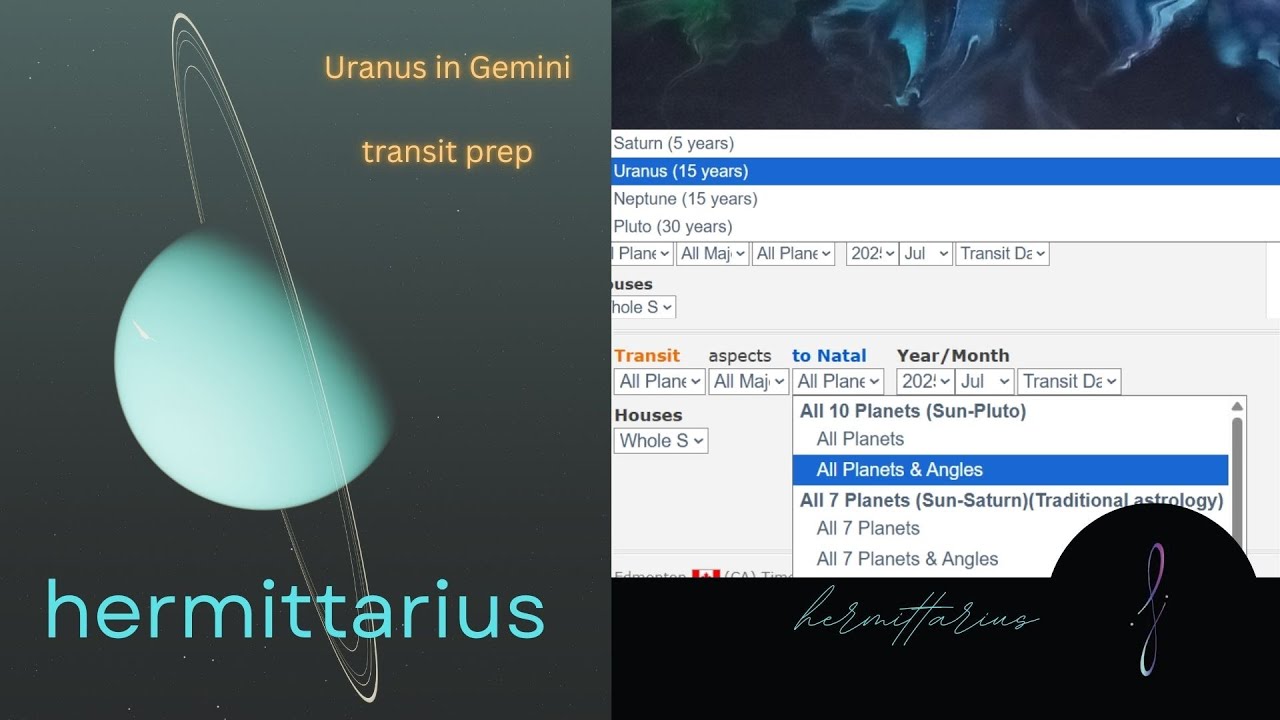 Tracking Far Planet Transits - #UranusInGemini #UranusThroughTheSigns #JaneAustensBirthChart #Astro
