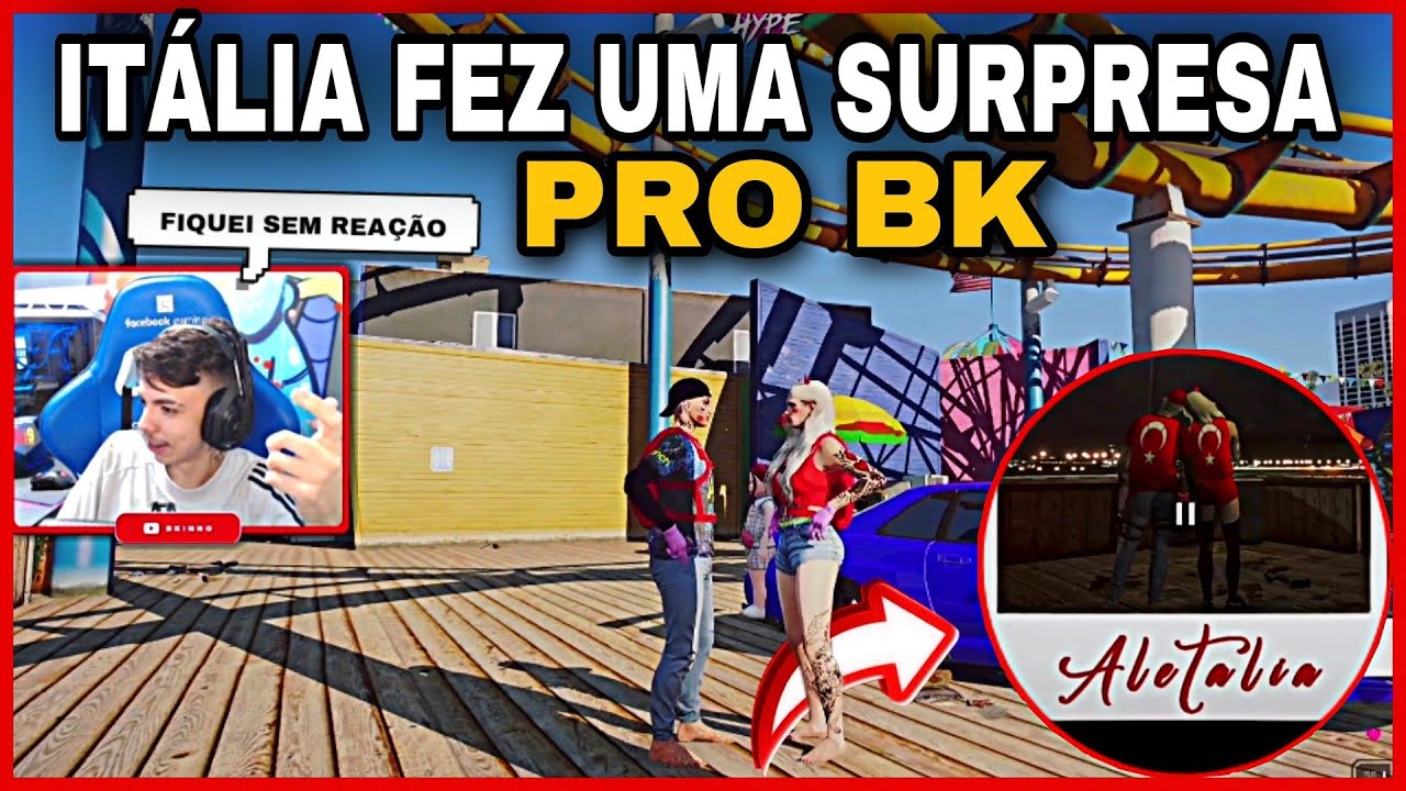 ITÁLIA FEZ UMA SURPRESA PRO BK *bk fico sem reação* | GTA RP