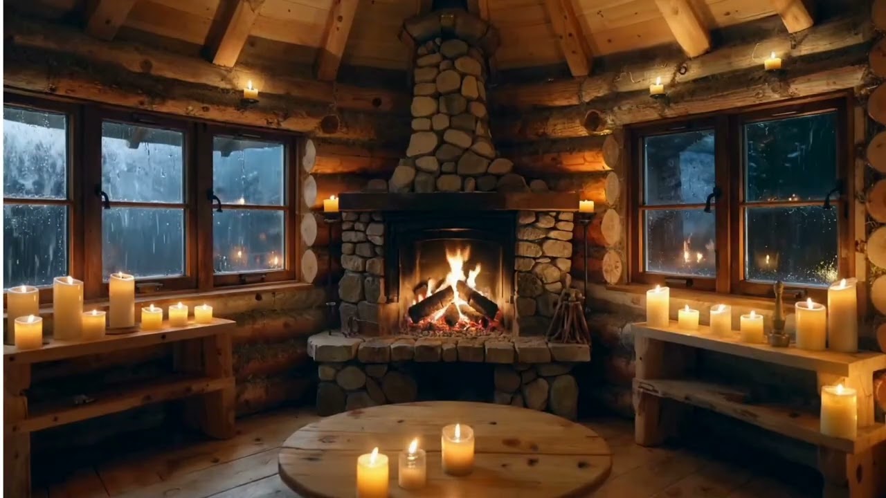 Sleep in a Forest Cabin on a rainy night (3 hours)