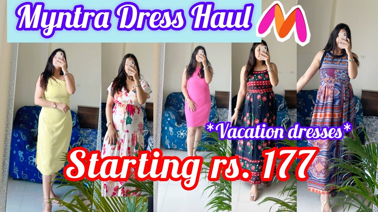 Myntra Dress Haul / Vacation, Party , Birthday Dress Haul @Deekshavlogs29 #affordableprice #trending