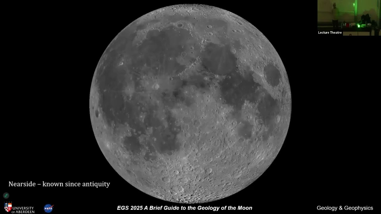 EGS Lectures 2025/26: Malcolm Hole, University of Aberdeen Brief Guide to the Geology of the Moon