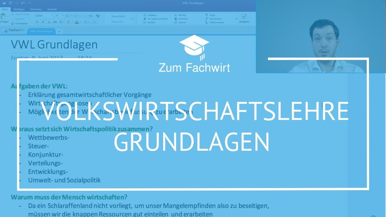 VWL Wichtige Grundlagen | IHK Fachwirt