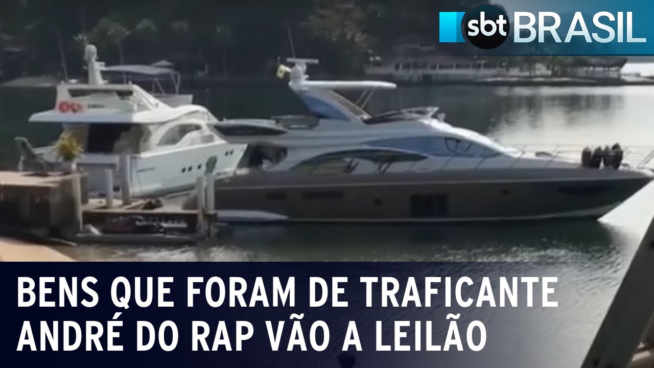 Bens que foram de traficante André do Rap vão a leilão | SBT Brasil (14/12/22)
