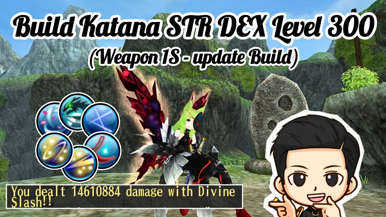 Build Katana STR DEX Level 300 (Weapon 1S - Update Build) - Toram Online