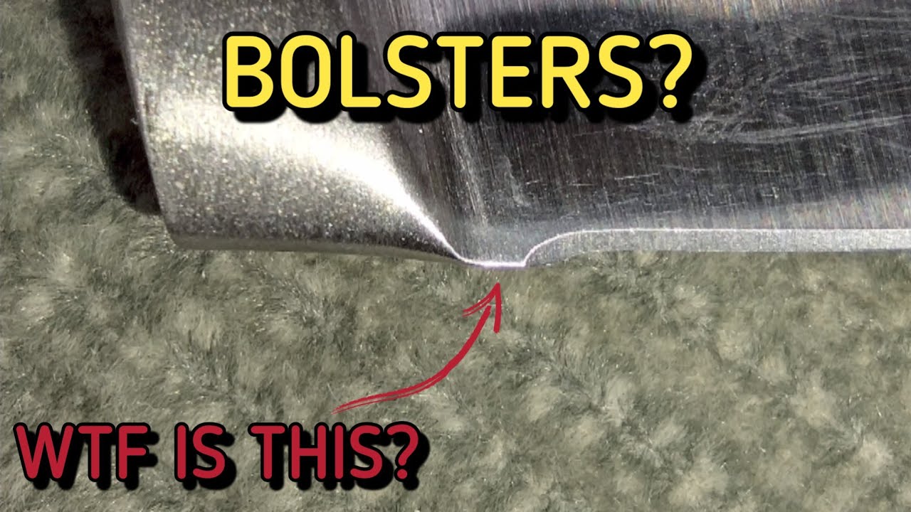 Knives with Bolsters and what the heck to do with them (Knives and Sharpening)