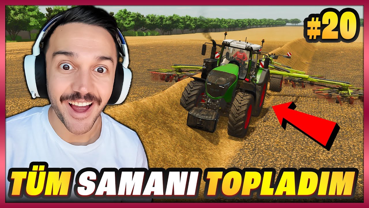 130 DÖNÜM SAMANI ORTAYA YIĞDIM 🌾🔥 | FS25 Mega #20