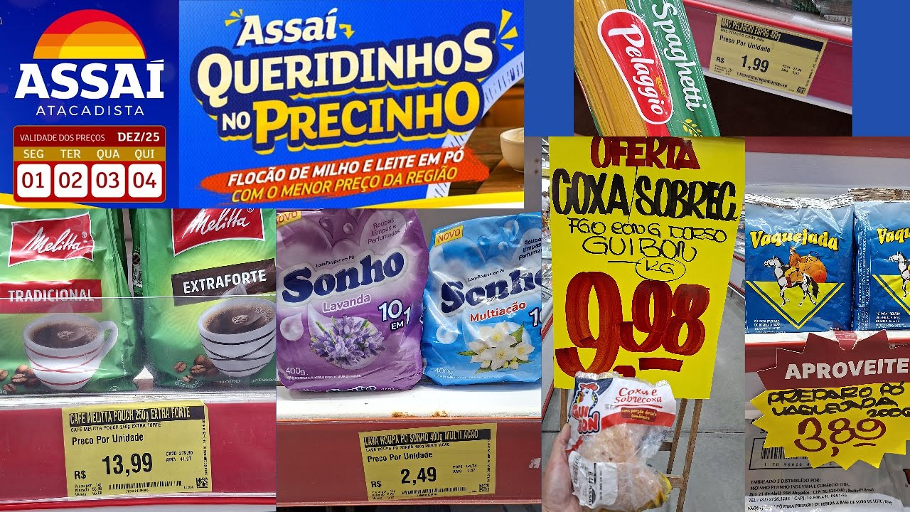 OFERTAS ASSA&Iacute; ATACADISTA DIA DE COMPRAR BARATO | FEIJ&Atilde;O, LEITE, ARROZ, CARNE, MACARR&Atilde;O E CAF&Eacute;