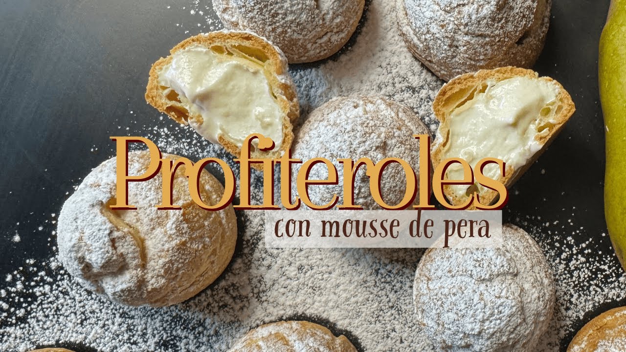 Receta de Profiteroles de Pera para Compartir | Postre Paso a Paso