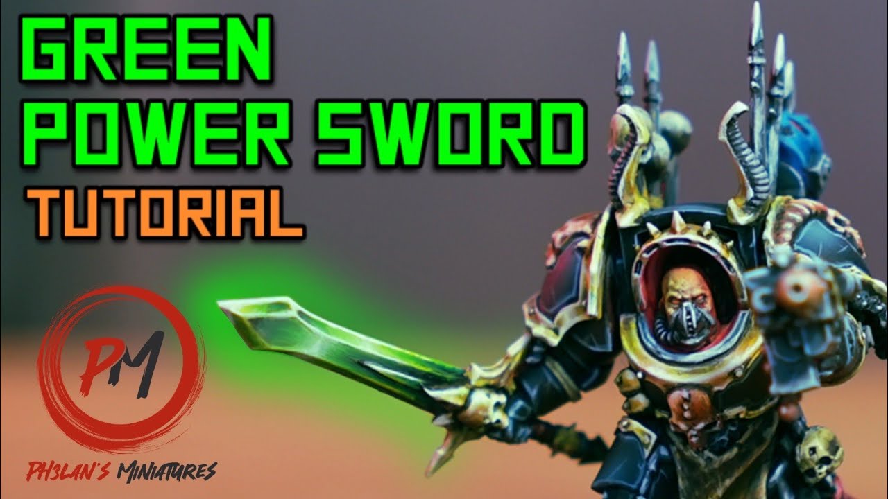 How to Paint a Green Power Sword with Glow effect