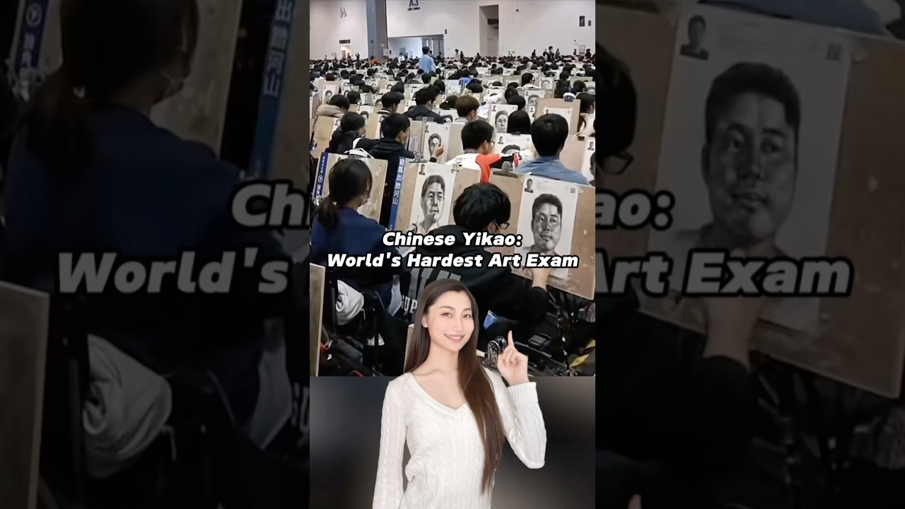 Chinese Yikao: World&rsquo;s Hardest Art Exam 🫢 #china #college #chinesestudents #study #chineseculture