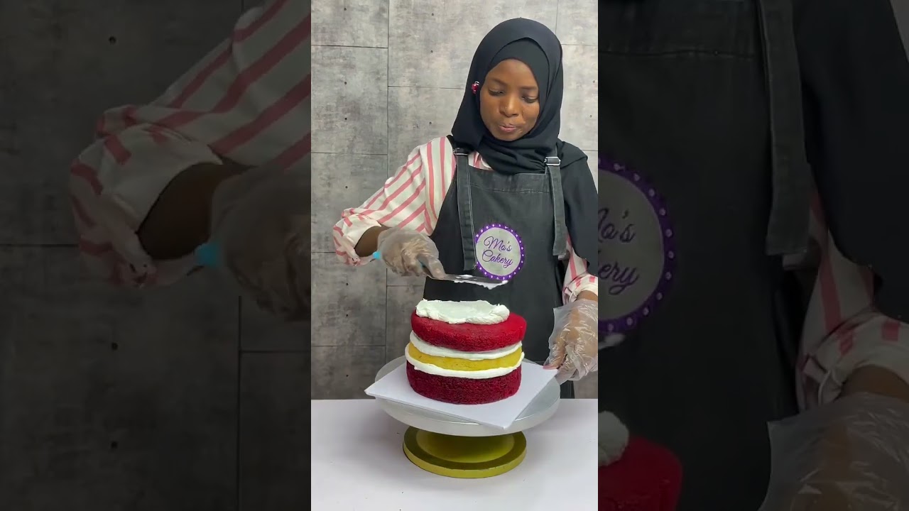 How to layer and decorate a semi naked cake 