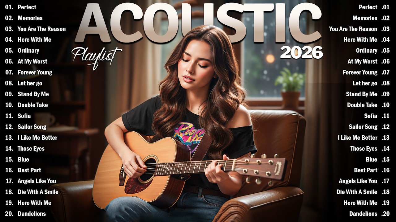 Top Acoustic Love Songs Cover Playlist 2026 ❤️ Smooth Acoustic Cover Of Popular Love Songs 💞