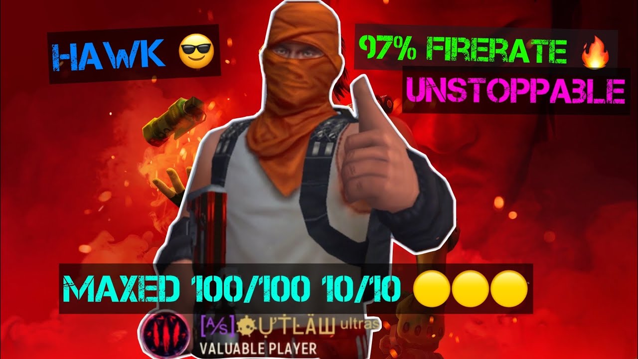 MAXED Hawk🔥with 97% firerate😱 UNSTOPPABLE✅#tacticool #tacticoollatino #tacticoolthailand #gameplay