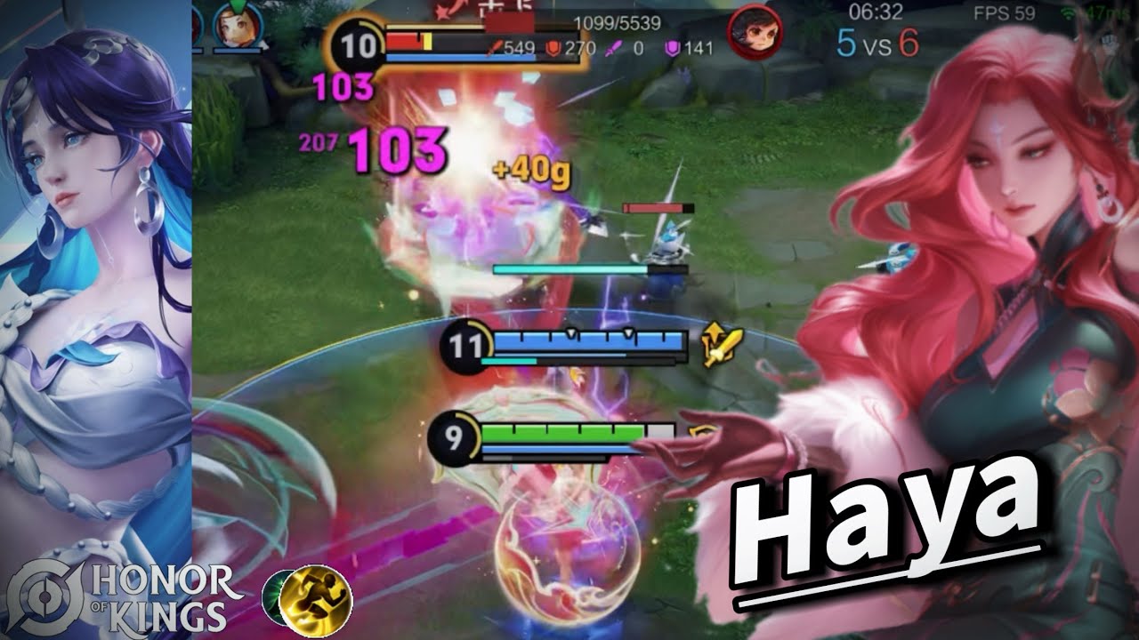 Haya｜Haya is a T0 mid-lane mage on the CN server｜Haya é uma maga T0 da rota mid no servidor CN
