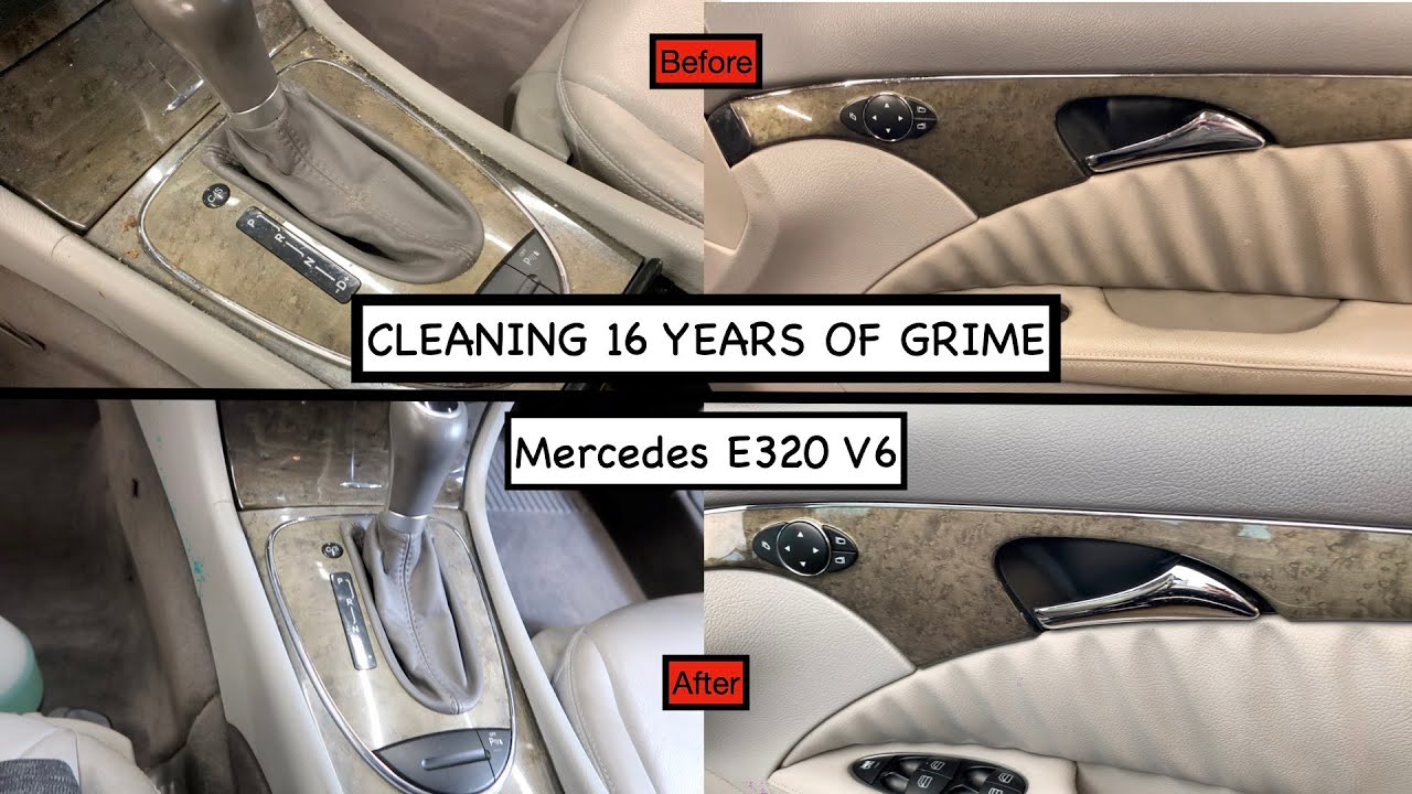 CLEANING 16 YEARS OF GRIME! || Mercedes E320 V6 interior detailing