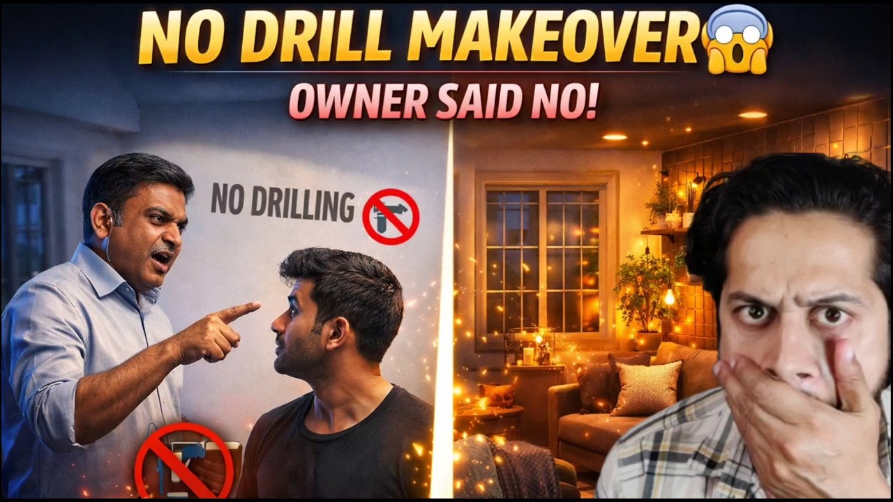 Rental Home Makeover Without Drilling 🏠 (Damage-Free Ideas) 🔥