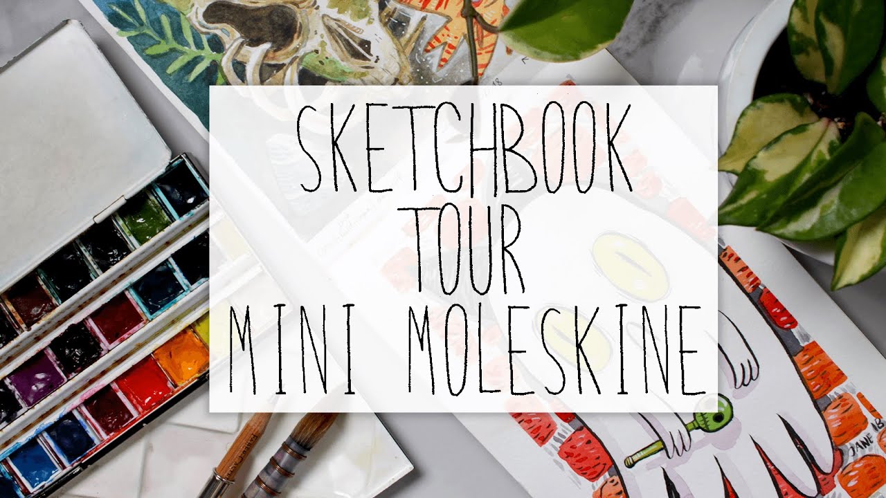 Sketchbook tour de mon mini carnet moleskine aquarelle